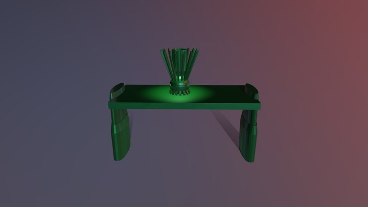 lamp on table 3D Model