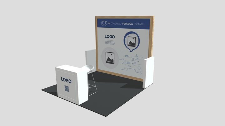 Stand 3x3 3D Model