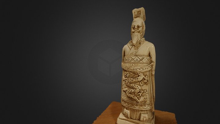 Chinese King Chess Piece HD 3D Model
