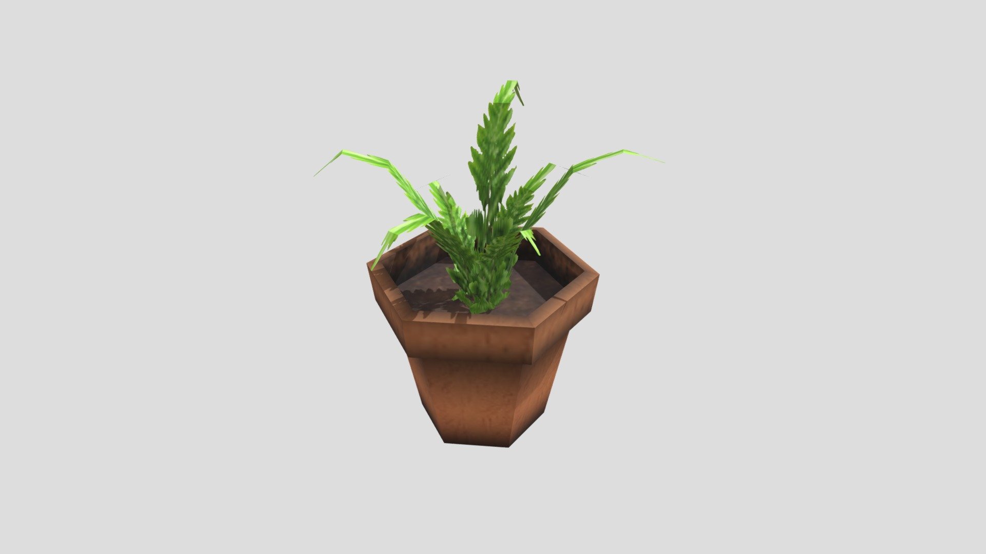 Low Poly Plant Pot - 3D model by LowPolyBlender [cb50c1b] - Sketchfab