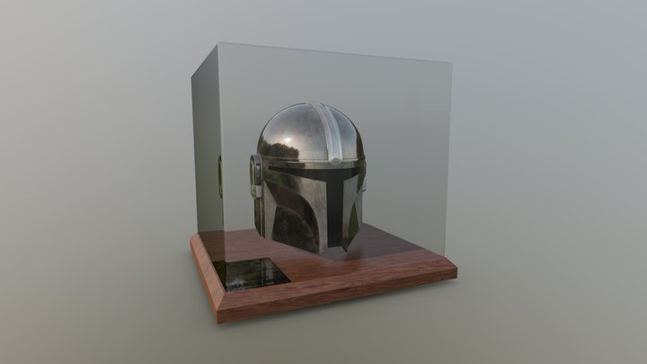 Star Wars - The Mandalorian - Helmet 3D Model