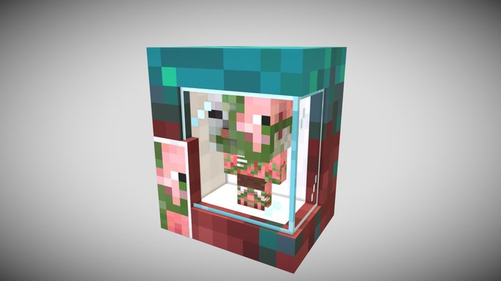 Funko Box: Minecraft Pigman 3D Model