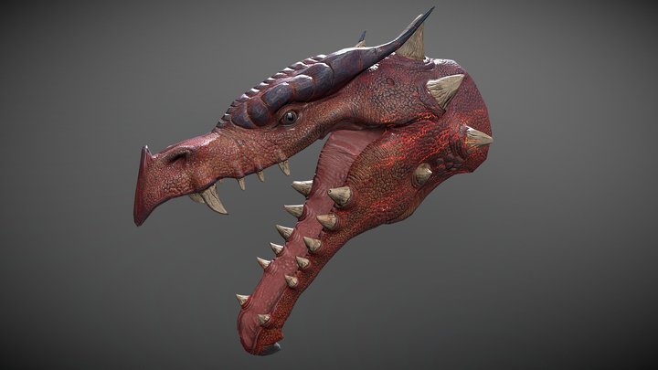 Dragon Head 3D Model