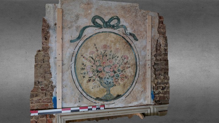 Peinture - Vasque Fleurie 3D Model
