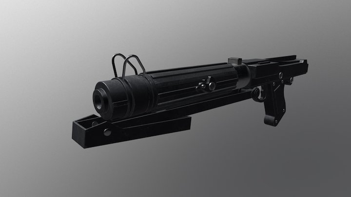 DC 15S Gun (Star Wars) 3D Model