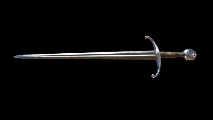 LP Knightly Arming Sword 3D Model