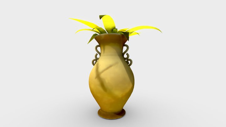 Stylized_Potted_plant 3D Model
