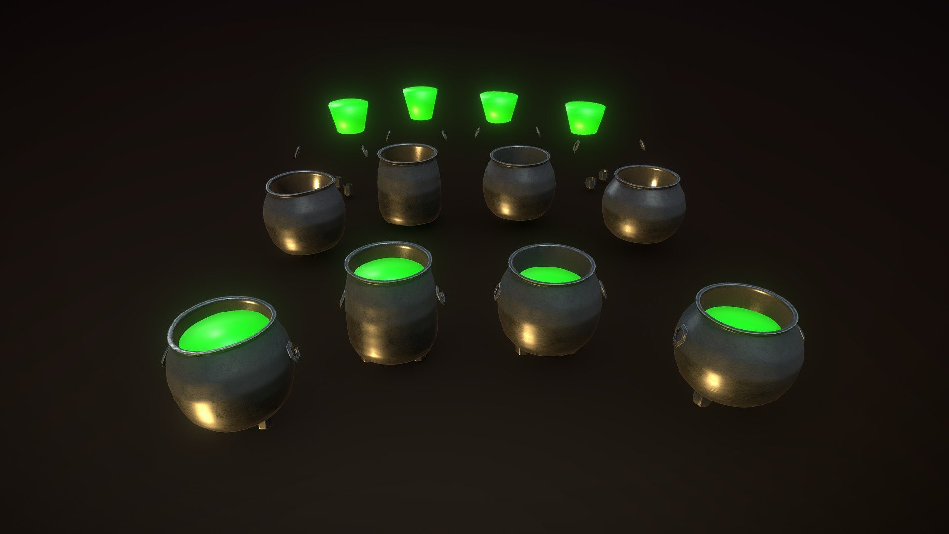 Stylized PBR Cauldron Pack - Buy Royalty Free 3D model by Jesus ...