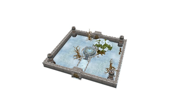 Game Environment Scene 3D Model