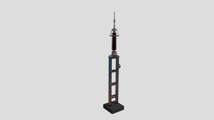 Surge arrester - 120 kV 3D Model
