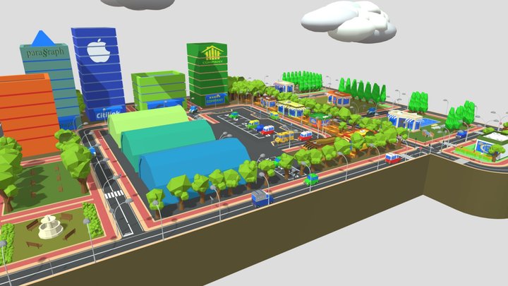 City Export 3D Model