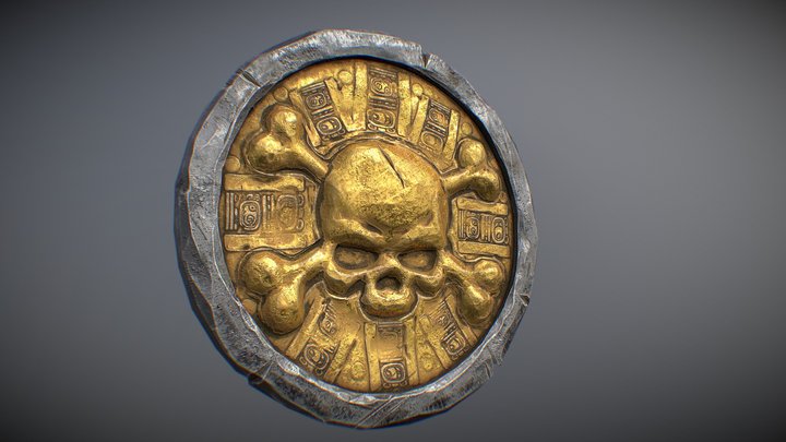 Old Pirate coin 3D Model