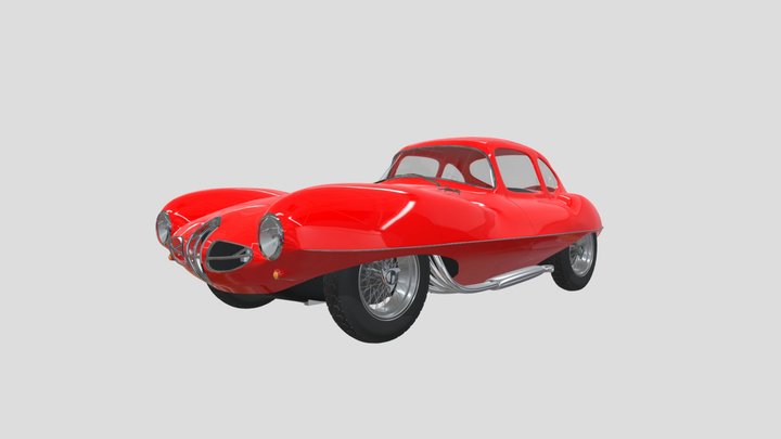 ALFA ROMEO 1900 C52 DISCO VOLANTE - 1952 3D Model