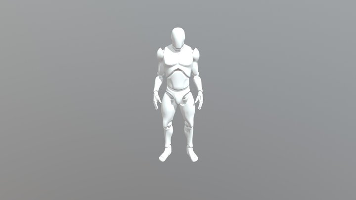 Animation Studies - Body Builder Poses 3D Model