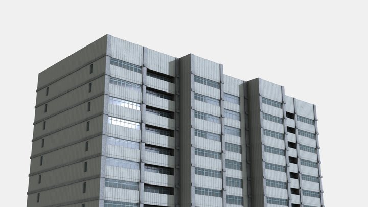 Soviet Residential Building 2 3D Model