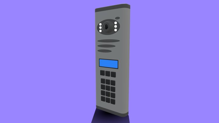 Doorbell Button Silver Door 3D Model - TurboSquid 1713112