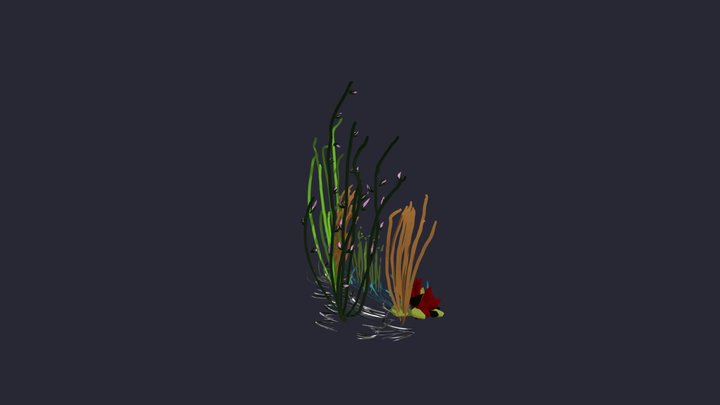 Neon Seaweed 1 3D Model