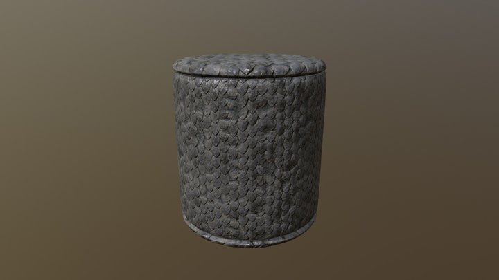 Stylized Dragon Scales 3D Model