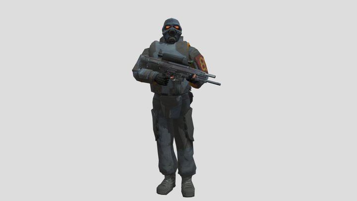 Half-Life 2 Beta - Early 2002 Combine Soldier 3D Model