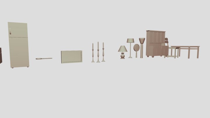 some game props 3D Model