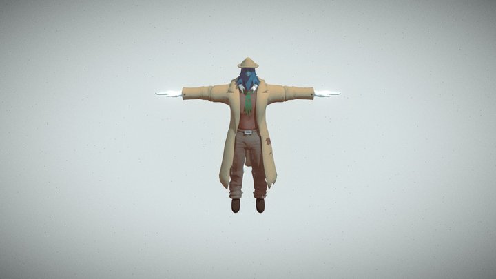 Detective J Crow 3D Model