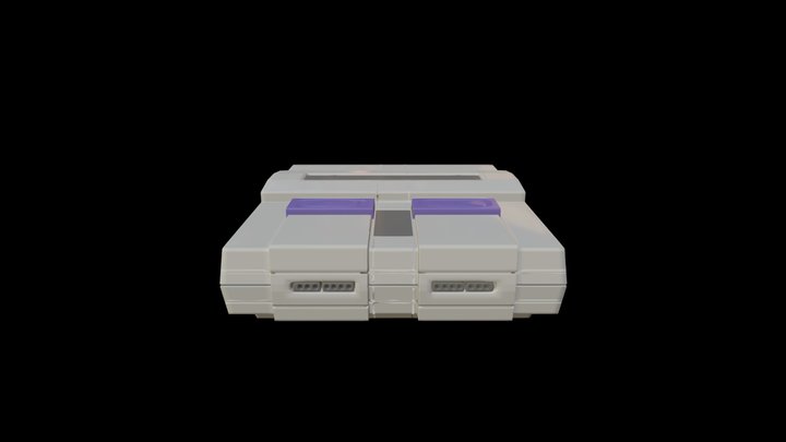 Snes Console 3D Model