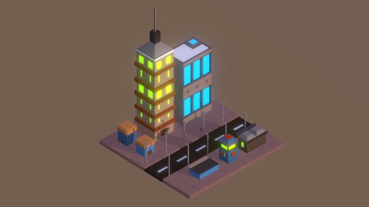 The Small City Croquette 3D Model