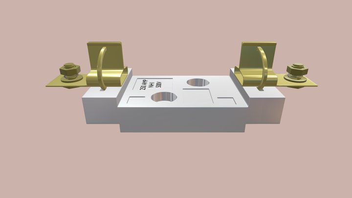 BASE DE PORTAFUSIBLE 3D Model