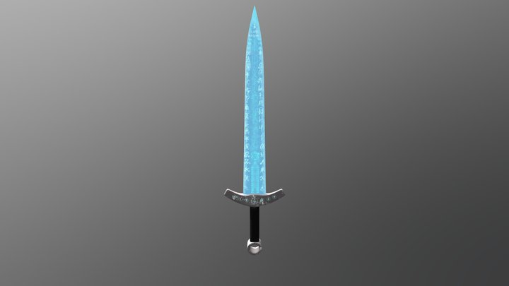 Ice Sword 3D Model