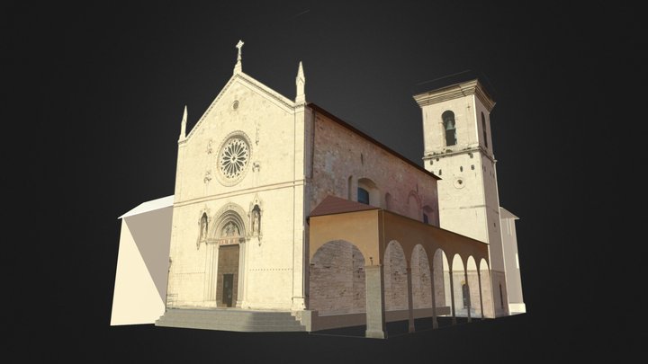Basilica di San Benedetto, Norcia 3D Model