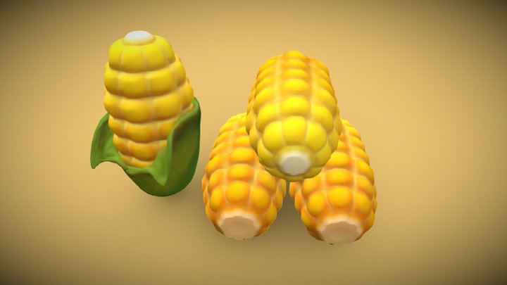 Stylized Corn 3D Model