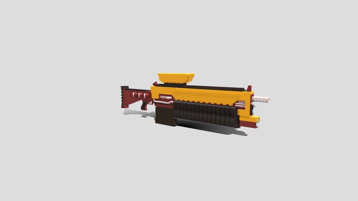 Railgun_assultrifle_v1_a1 3D Model