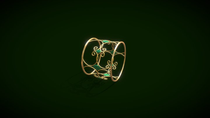 Elven Bracelet 3D Model