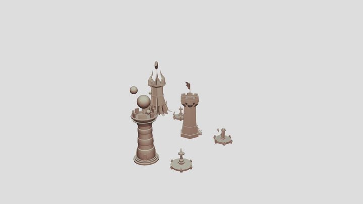 [HW XYZ School] Silhouettes 3D Model