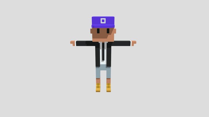 Wave Hip Hop Dance 3D Model