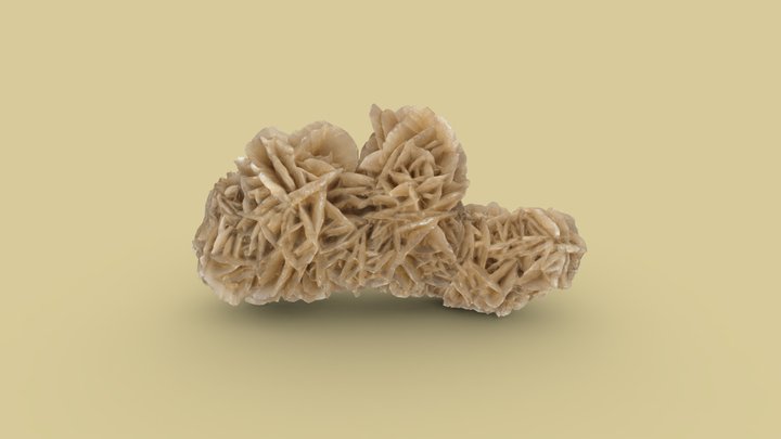 Desert Rose 3D scanned mineral 3D Model