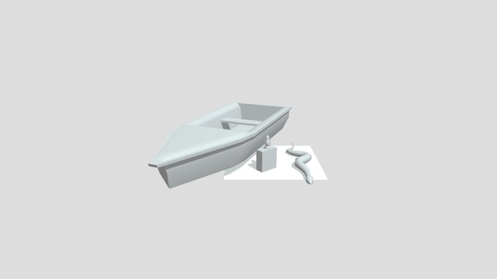 Forest Loner - 3 Simple props 3D Model