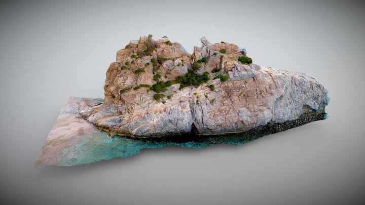 Melida Beach Lesvos 3D Model