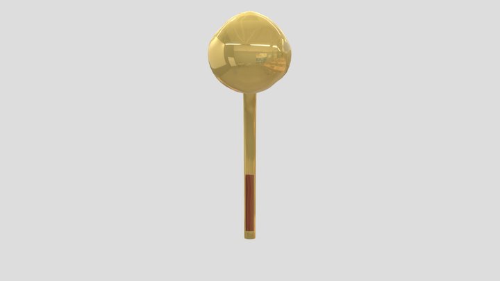 Golden Spoon 3D Model