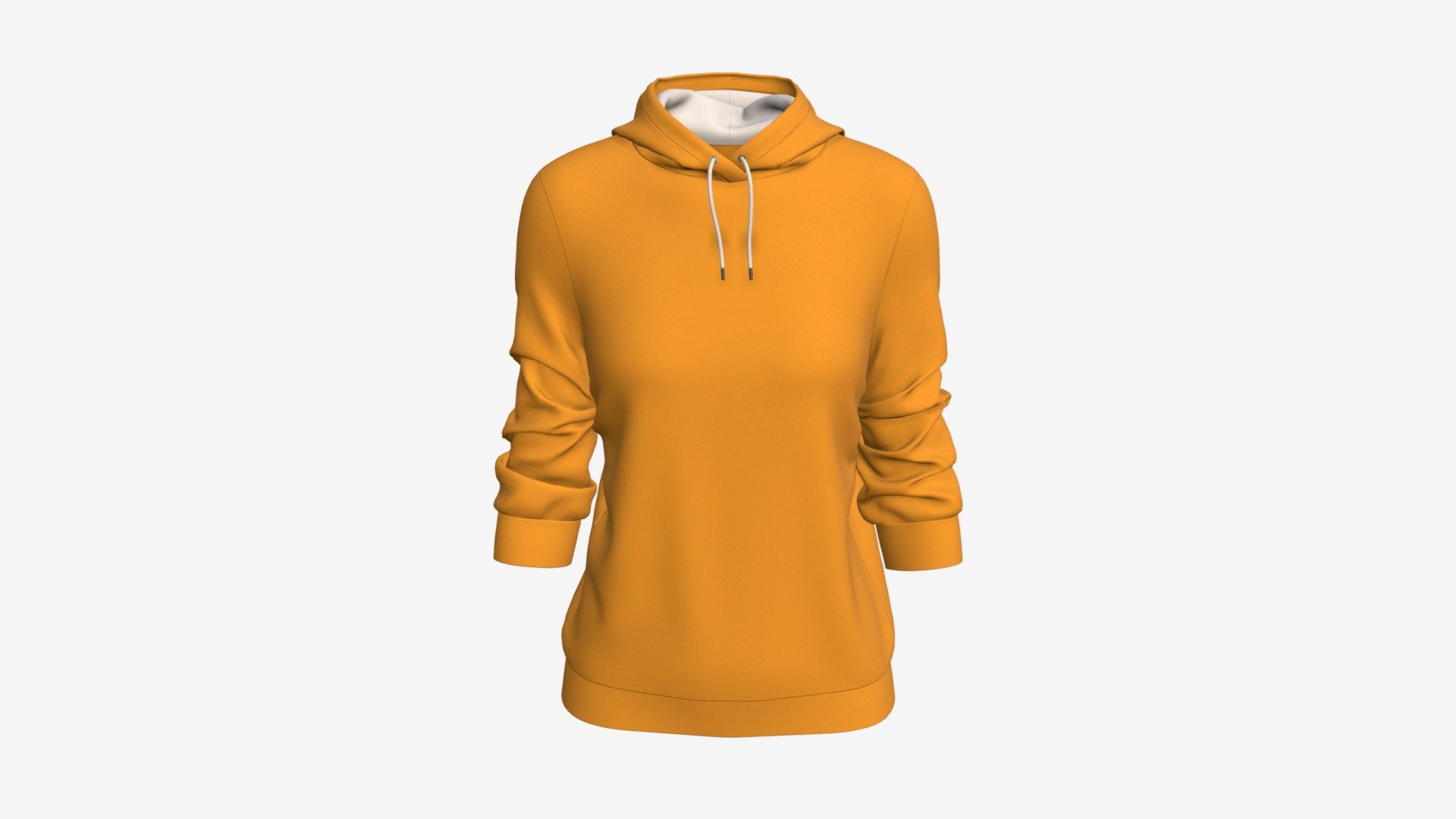 Hoodie for Women Mockup 03 Yellow - Buy Royalty Free 3D model by ...