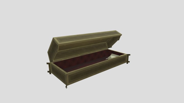 Vampire Coffin 3D Model