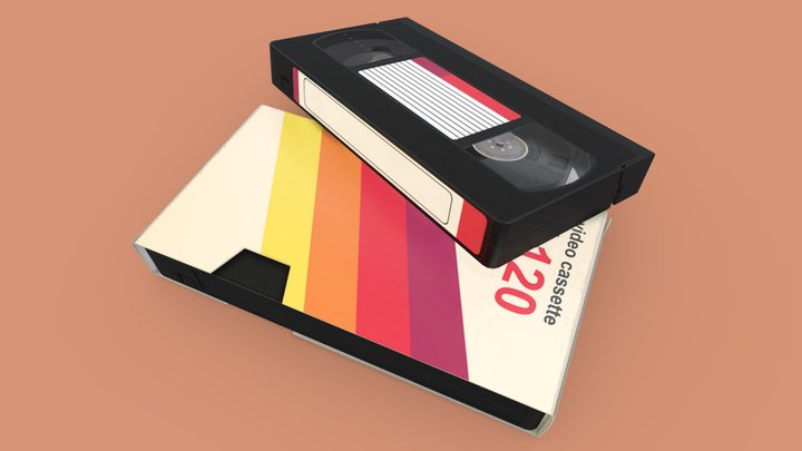 VHS Tape 3D Model