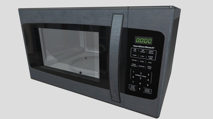 Hamilton Beach 1.1 Stainless Steel Microwave 3D Model