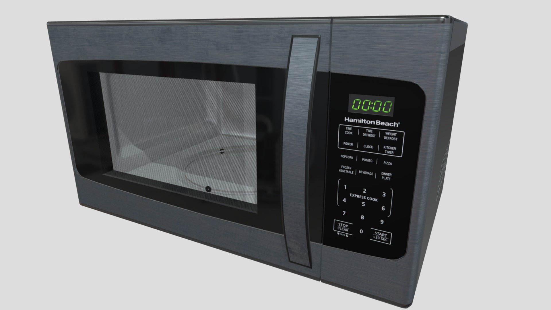 Hamilton Beach 1.1 Stainless Steel Microwave Download Free 3D model