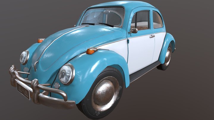 Beetle/Fusca (Version 1) 3D Model