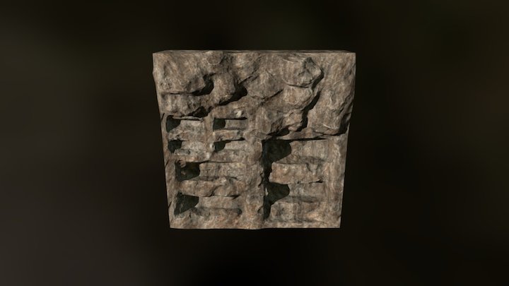 Catacomb Wall Module 3D Model