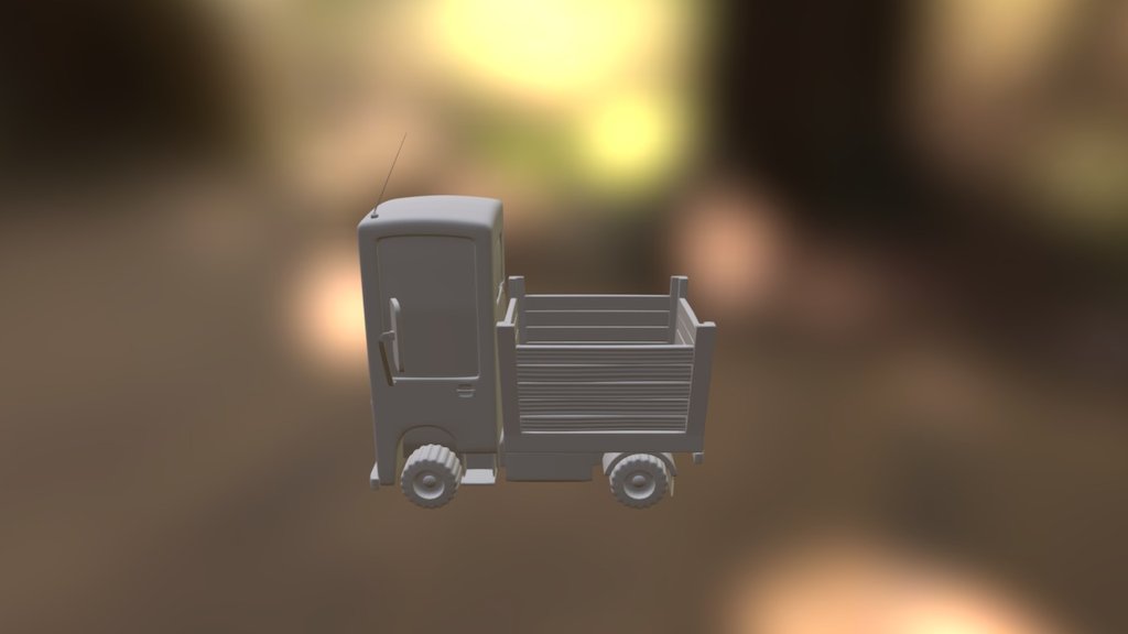 High-Poly Model of a Truck