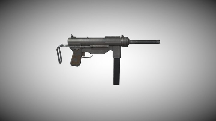 Modified M3 Grease Gun 3D Model