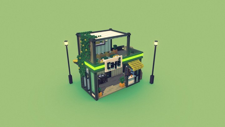 Coffee Shop 3D Model