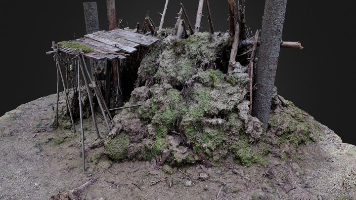 The Hut in forest, St. Petersburg, Russia 3D Model